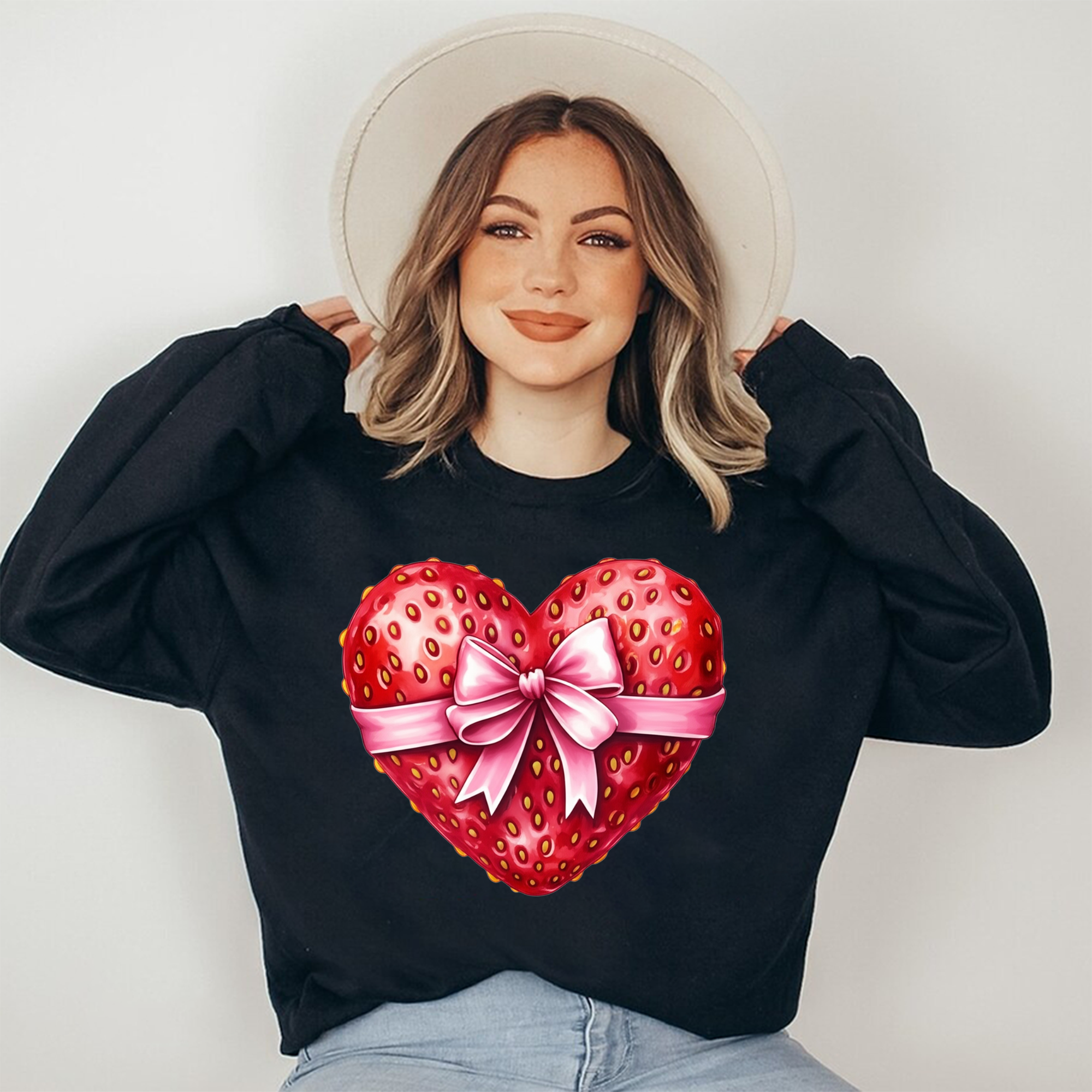 Strawberry Heart Sweatshirt