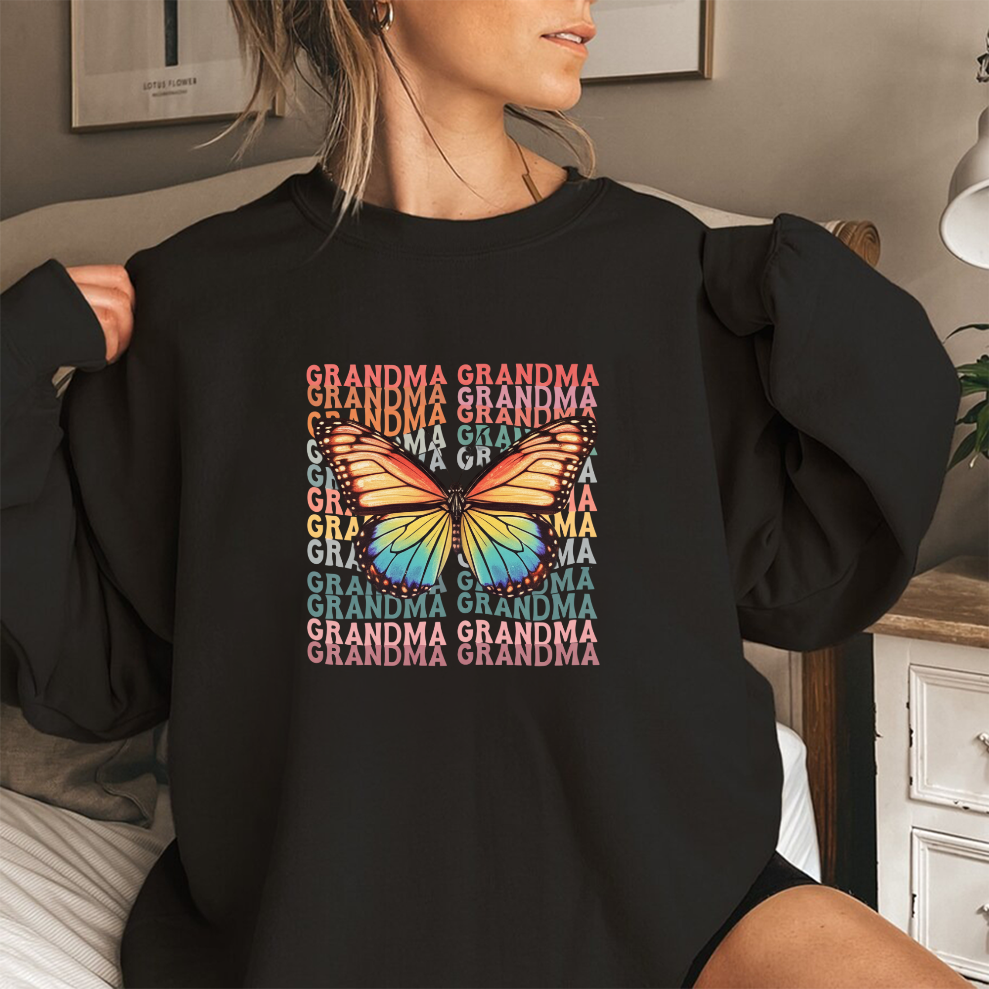 Grandma Butterfly Sweatshirt