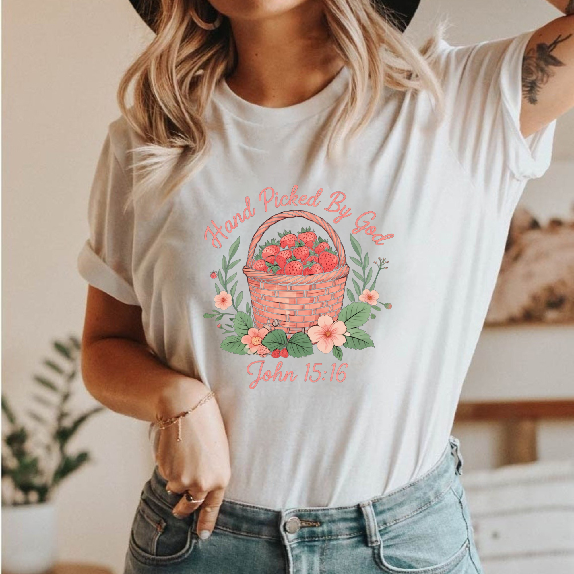 Handpicked By God Strawberry T-shirt