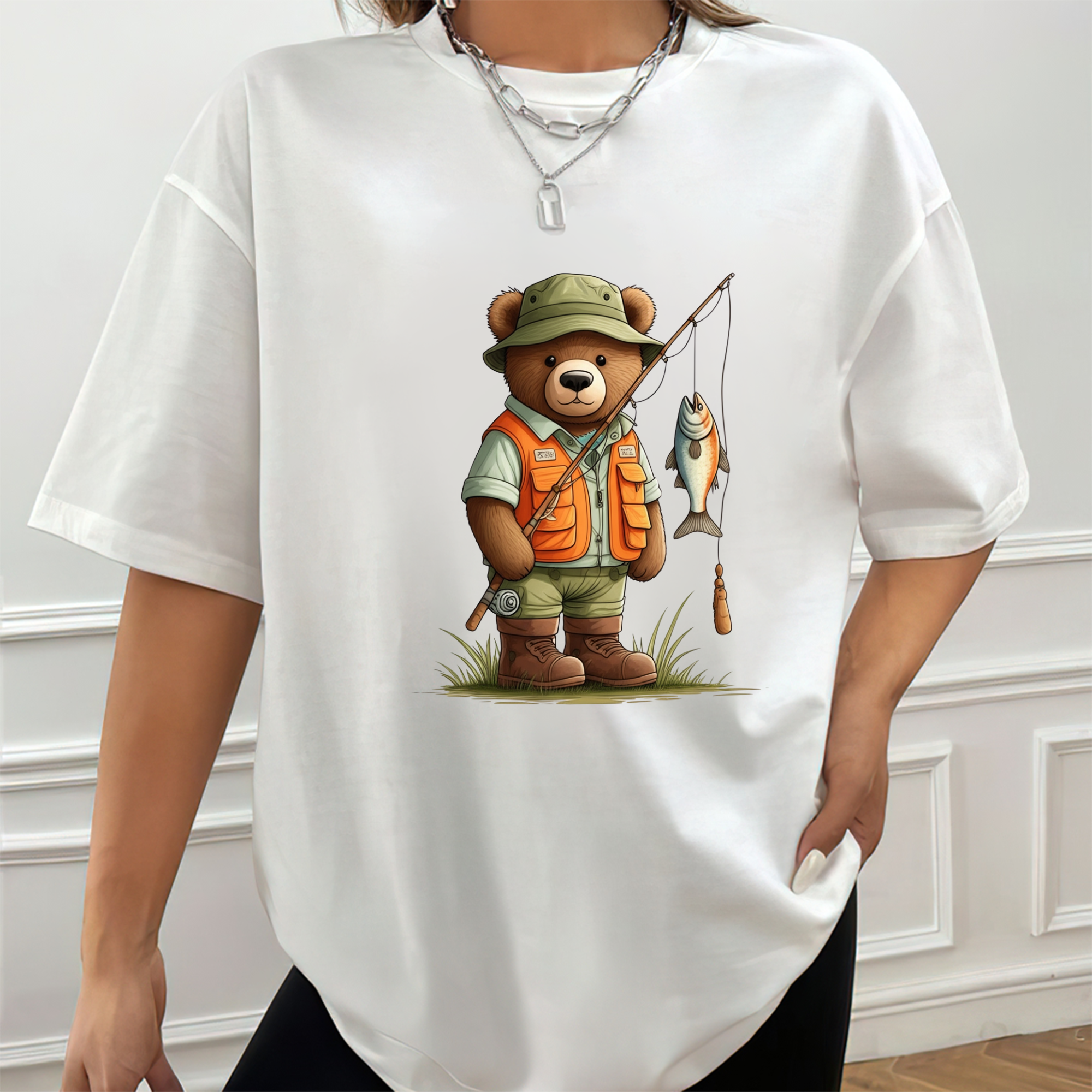 Bearly Fishing T-shirt
