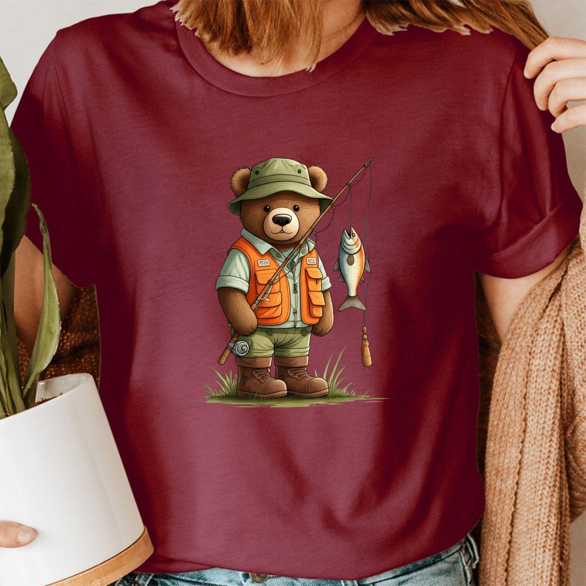 Bearly Fishing T-shirt