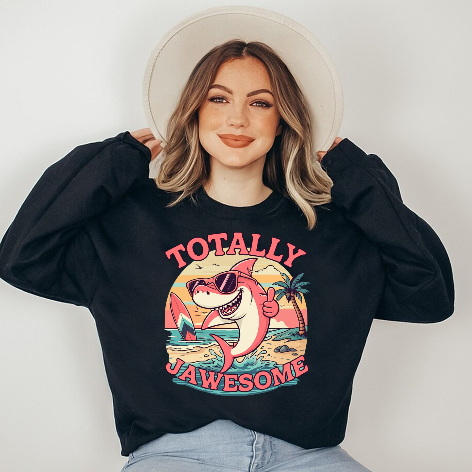 Totally Jawesome Shark Sweatshirt