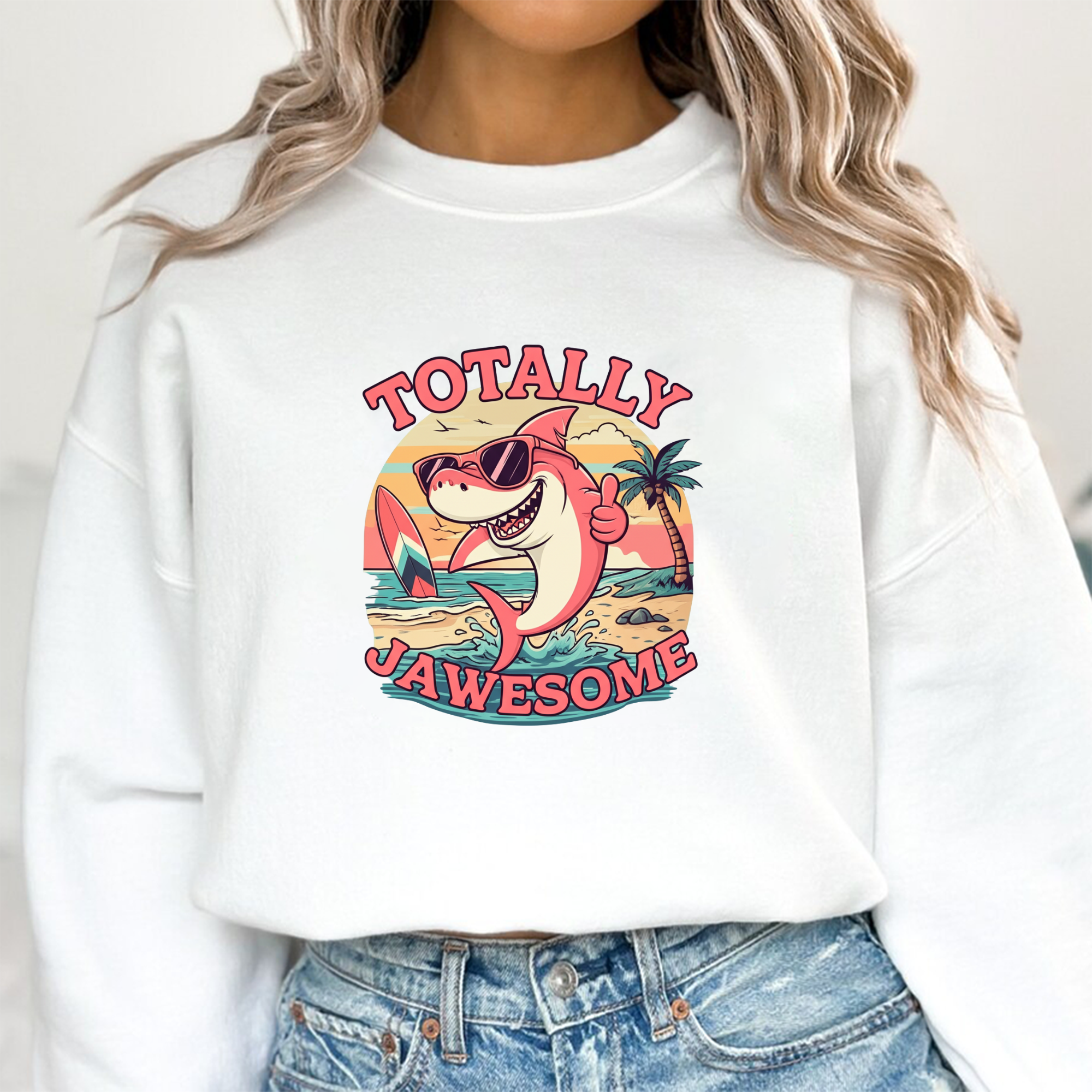 Totally Jawesome Shark Sweatshirt